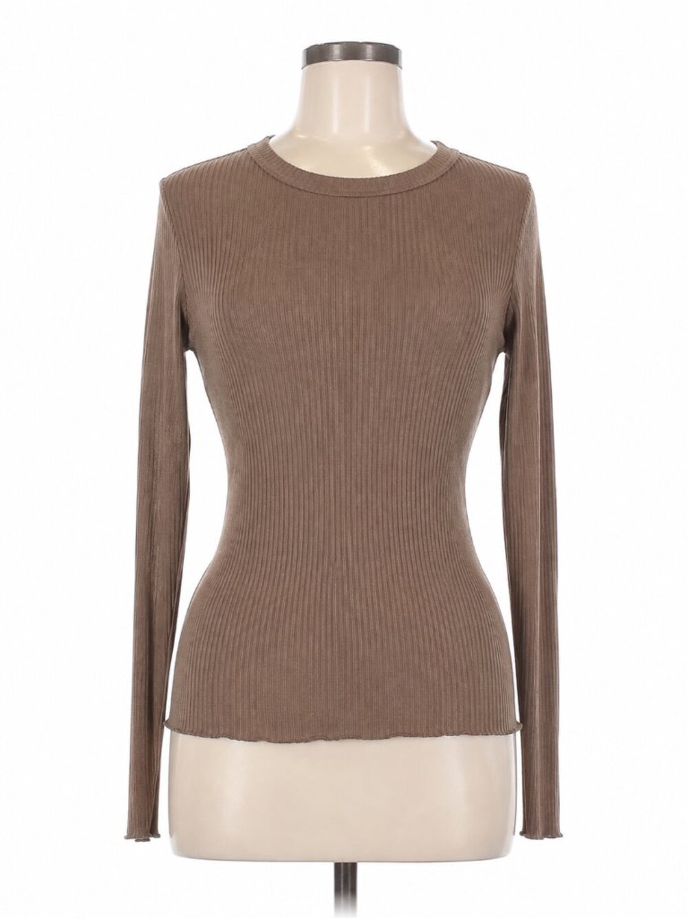 NWT Free People So Soft Seamless Modal Long Sleeve Top M/L Leafless Tree Ribbed
